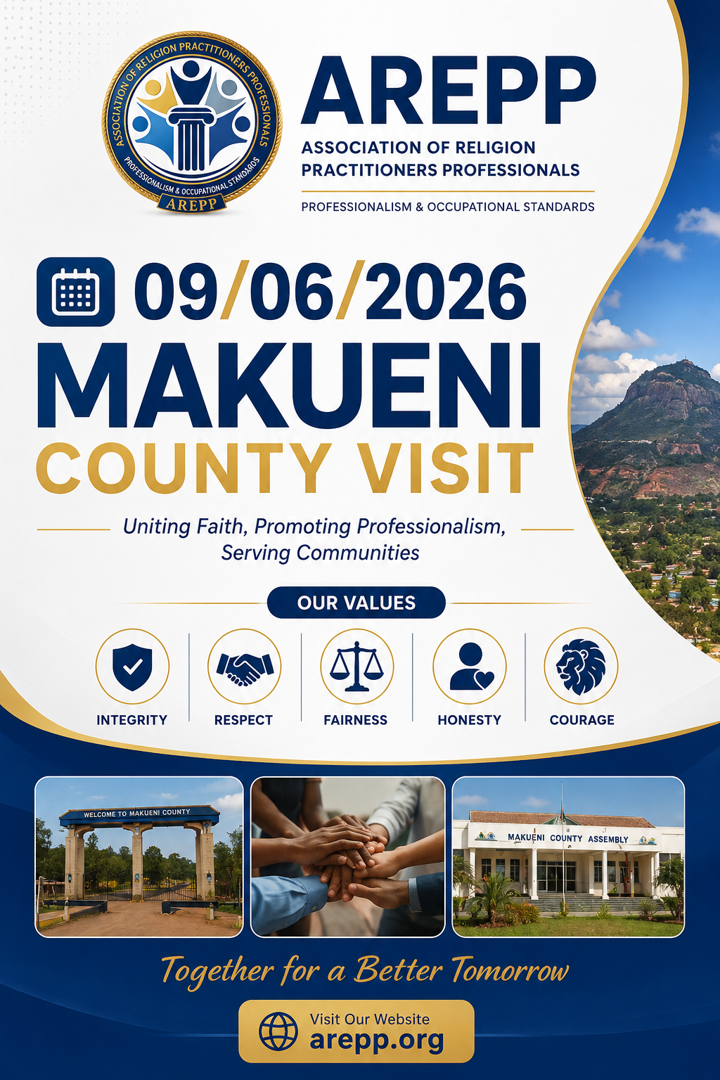 Makueni County Visit by AREPP Executive